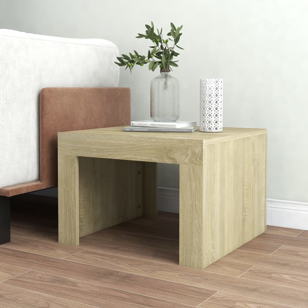 Coffee Table Sonoma Oak 50x50x35 cm Engineered Wood