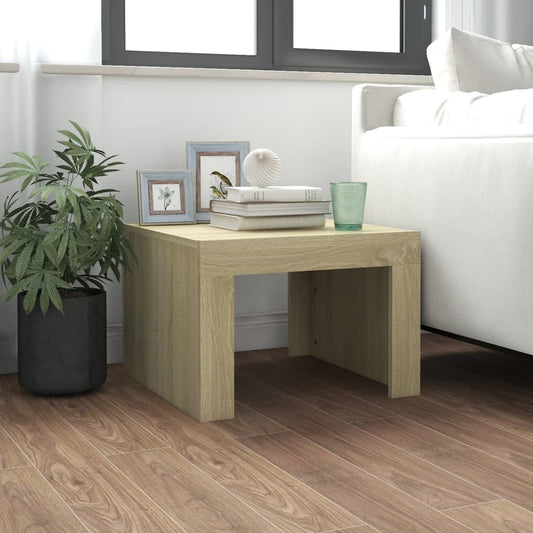 Coffee Table Sonoma Oak 50x50x35 cm Engineered Wood