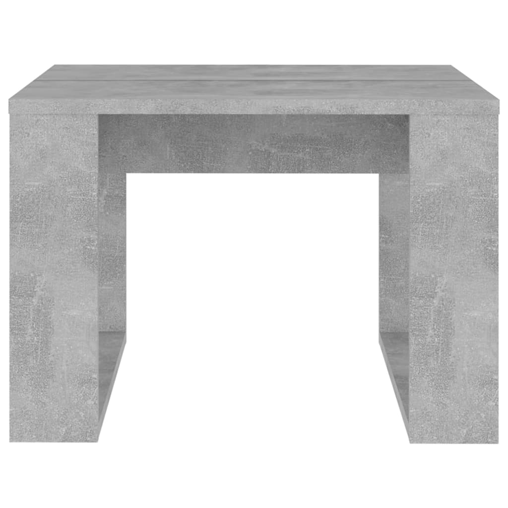 Side Table Concrete Grey 50x50x35 cm Engineered Wood