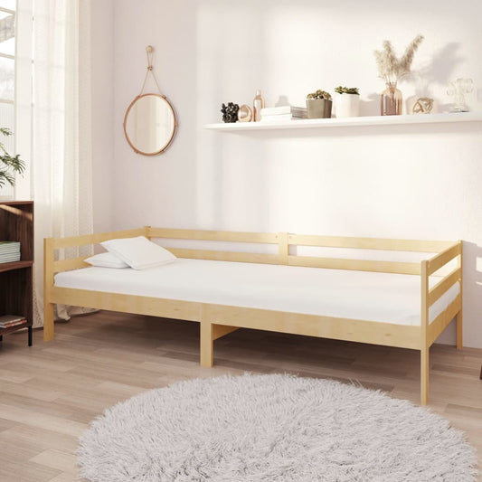 Solid Pine Wood Day Bed Frame, 90x200cm, No Mattress Included