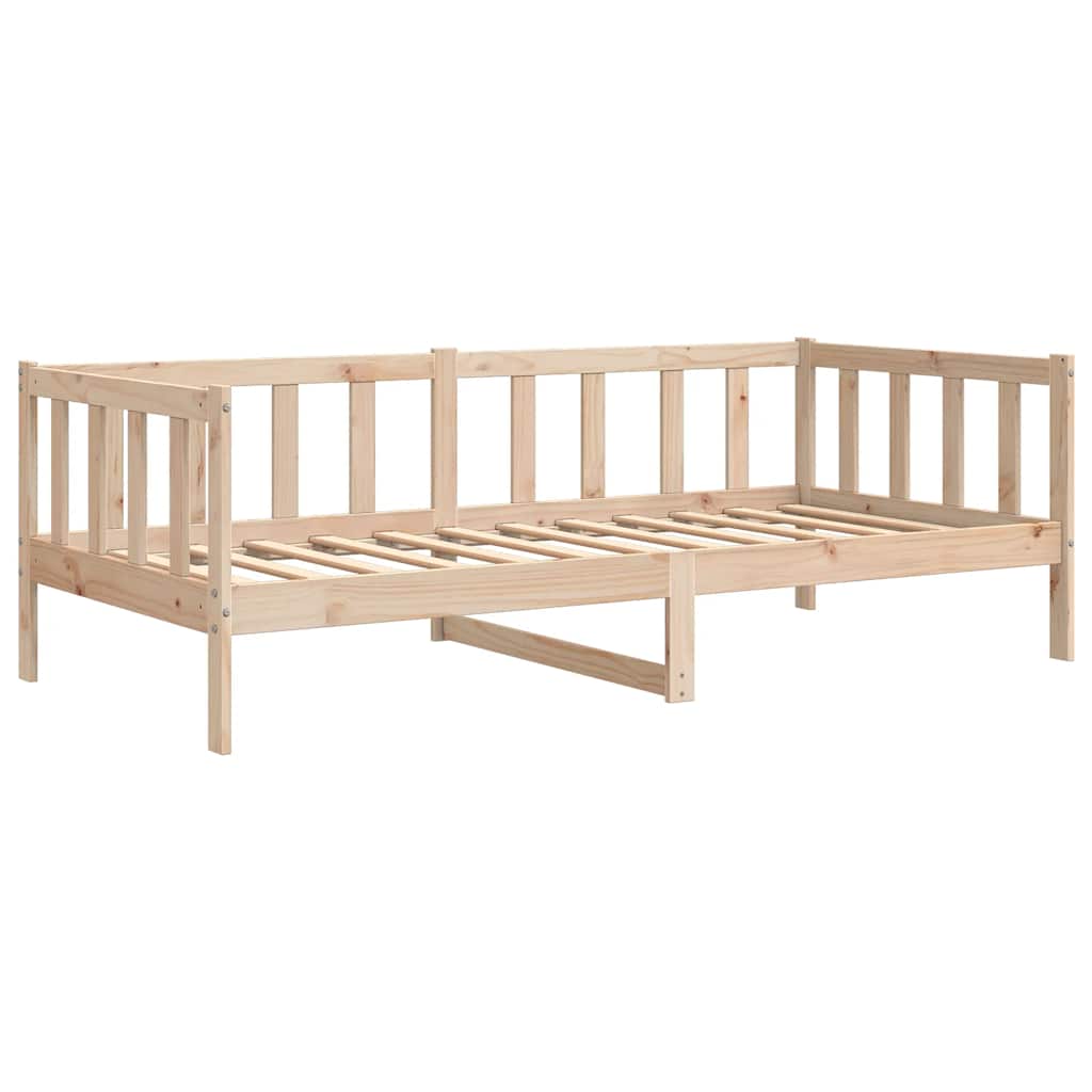 Solid Pine Wood Day Bed Frame 90x200cm - Mattress Not Included