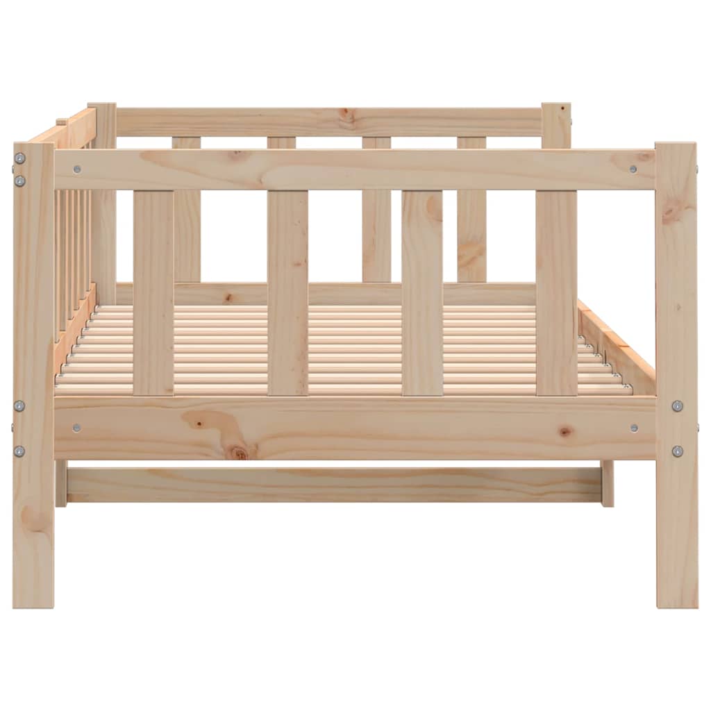 Solid Pine Wood Day Bed Frame 90x200cm - Mattress Not Included