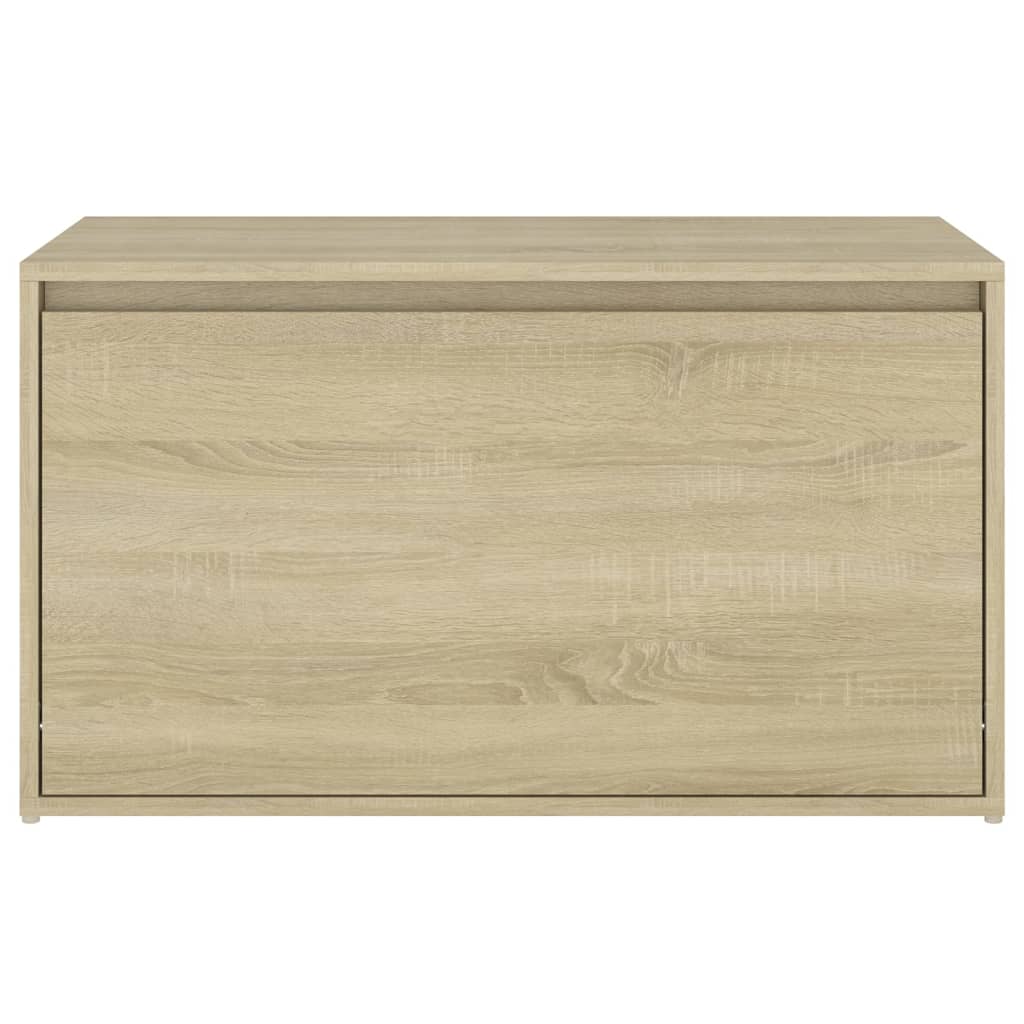 Elegant Sonoma Oak Hall Bench - 80x40x45 cm, Engineered Wood