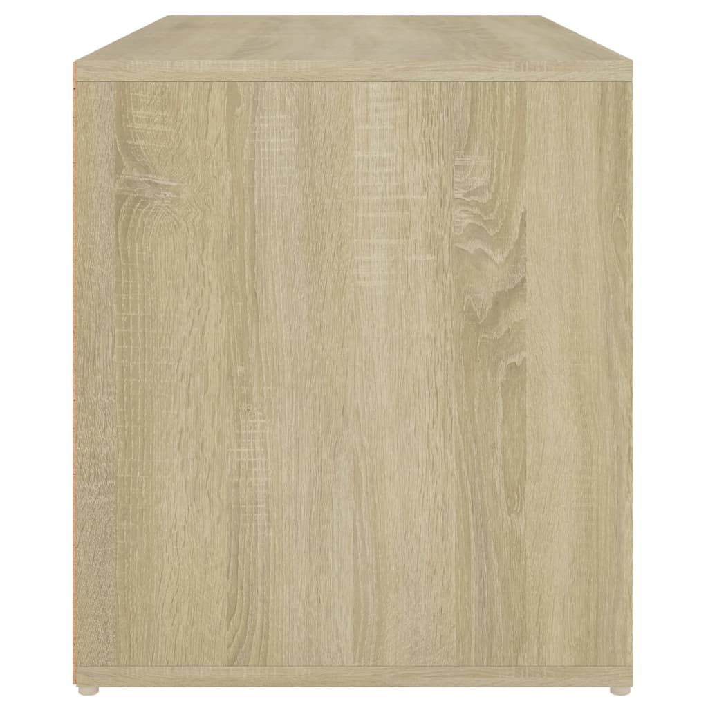 Elegant Sonoma Oak Hall Bench - 80x40x45 cm, Engineered Wood