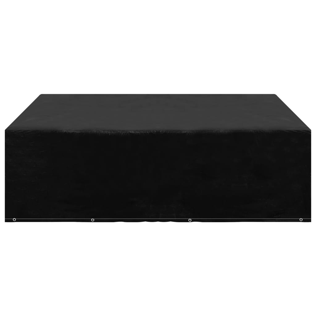 Waterproof Garden Furniture Covers, 12 Eyelets, 250x250x70 cm, Black