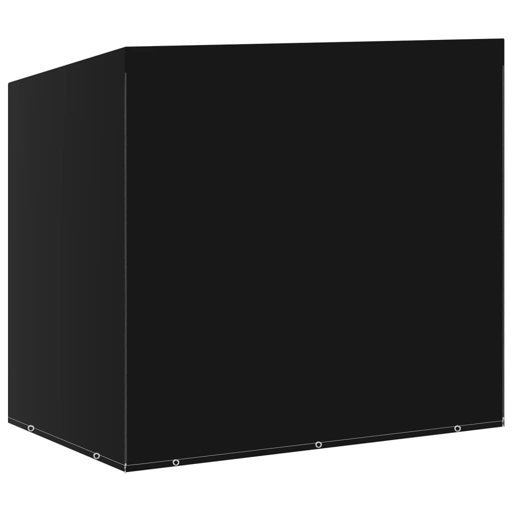 Waterproof Black Swing Bench Covers 2pcs, 10 Eyelets, 2 Zips 255cm