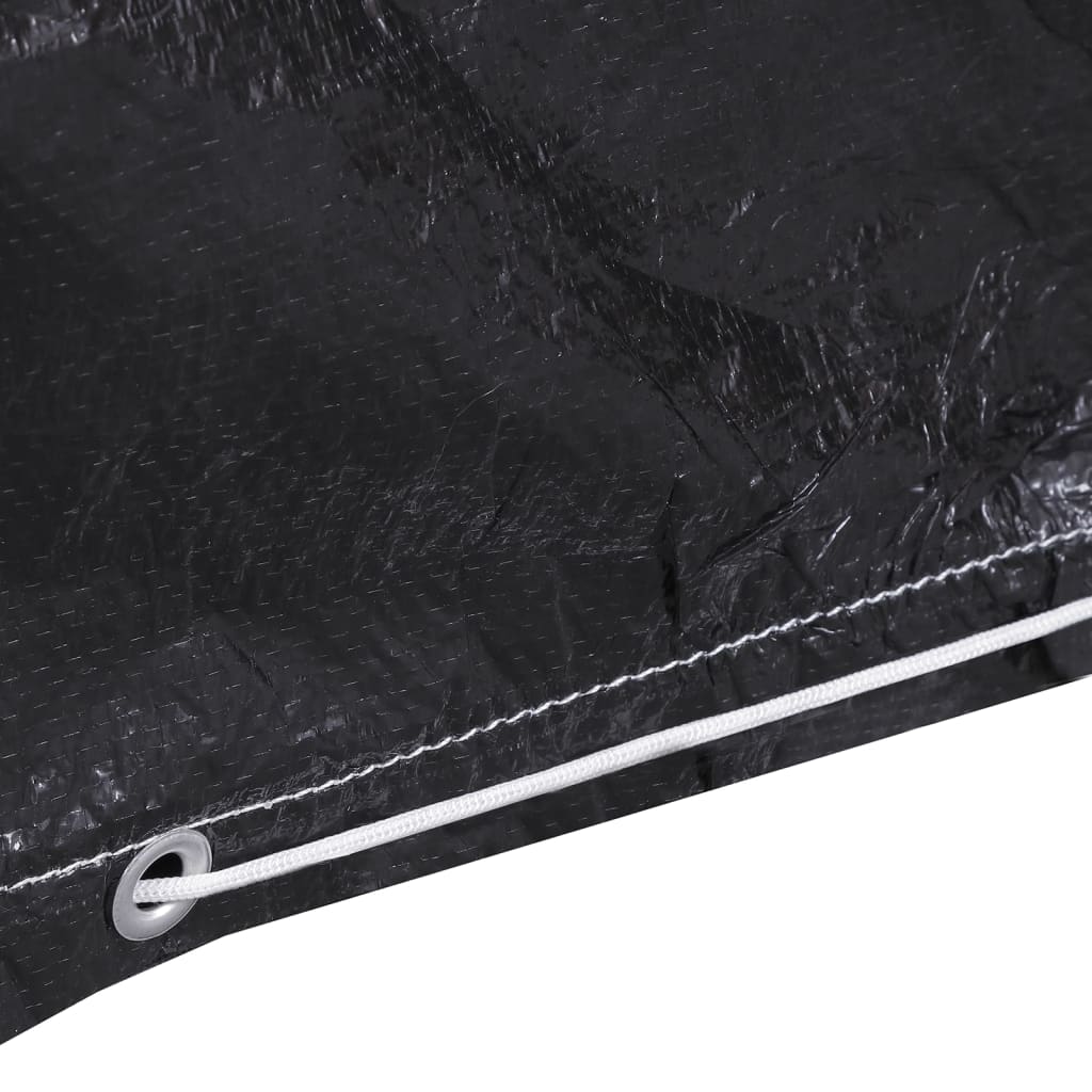 Durable Gray Swing Bench Covers, 2 Pcs, 6 Eyelets - 185x117x170 cm