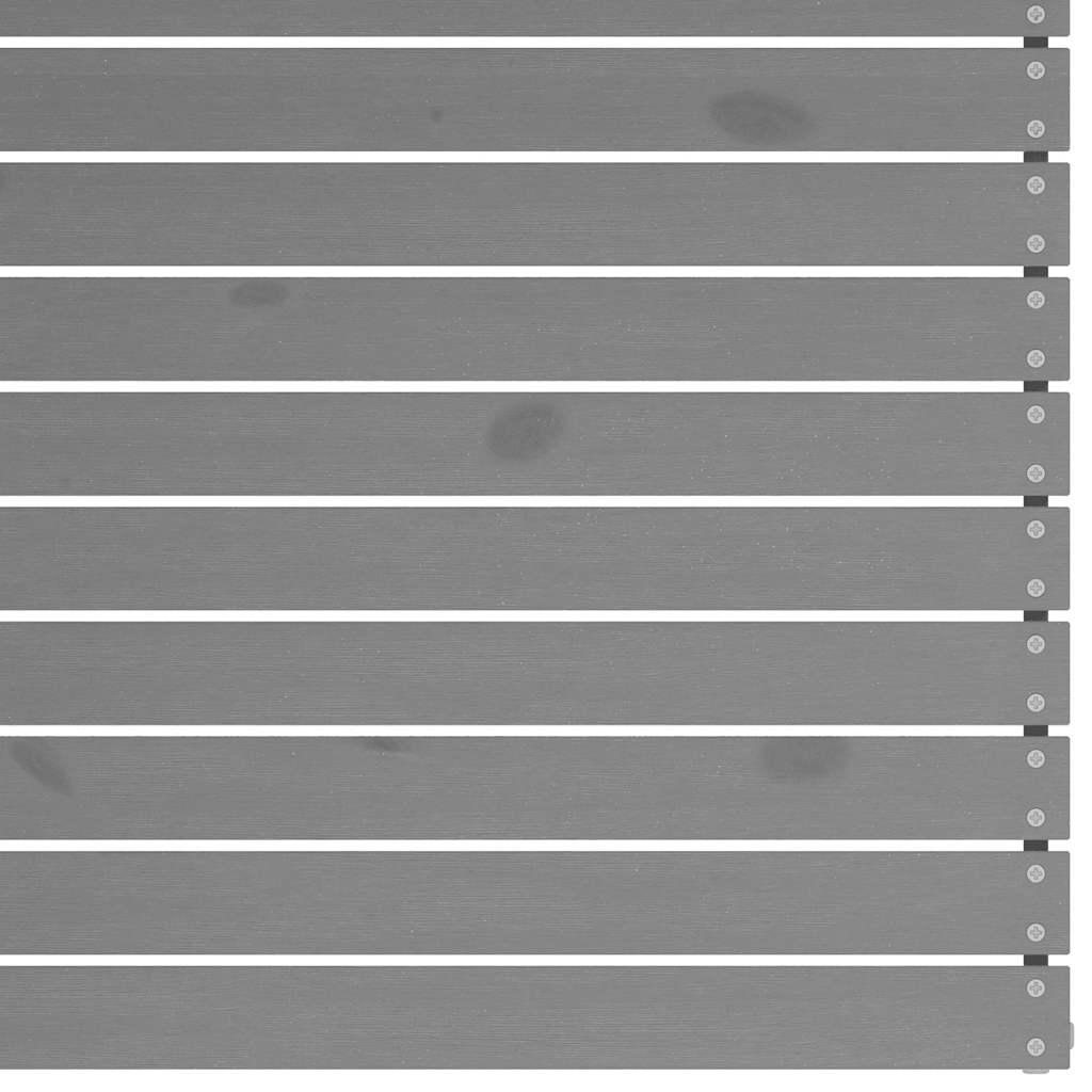 Grey Solid Pinewood Garden Corner Sofas - 2-Piece Set