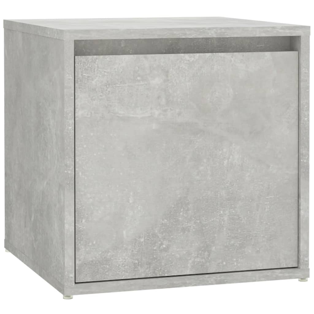 Modern Hallway Furniture Set in Concrete Grey Engineered Wood