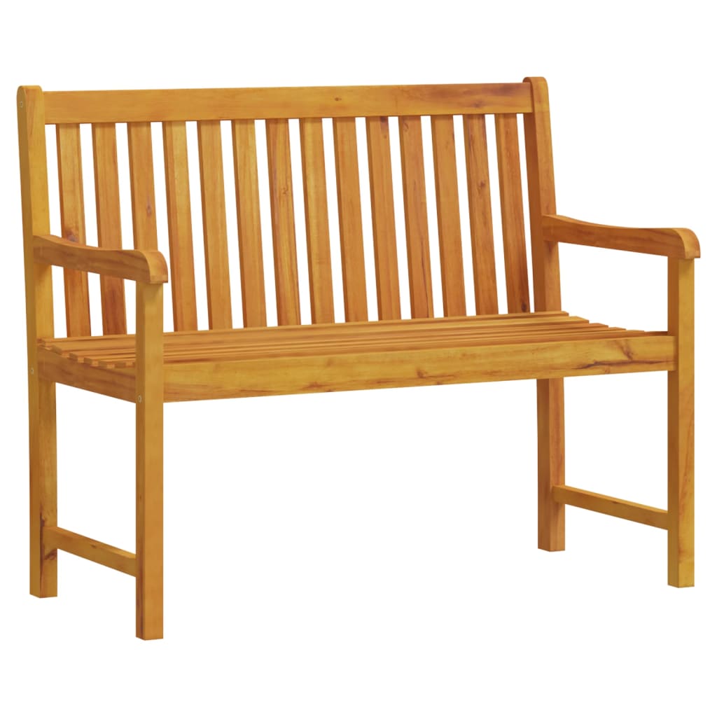 Solid Acacia Wood Garden Bench, 110 cm - Durable & Stylish Seating