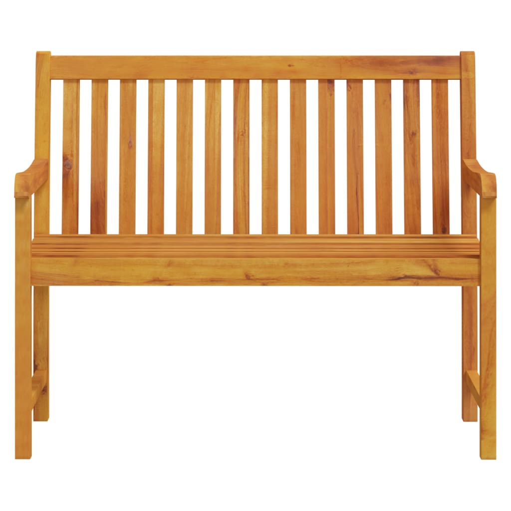 Solid Acacia Wood Garden Bench, 110 cm - Durable & Stylish Seating