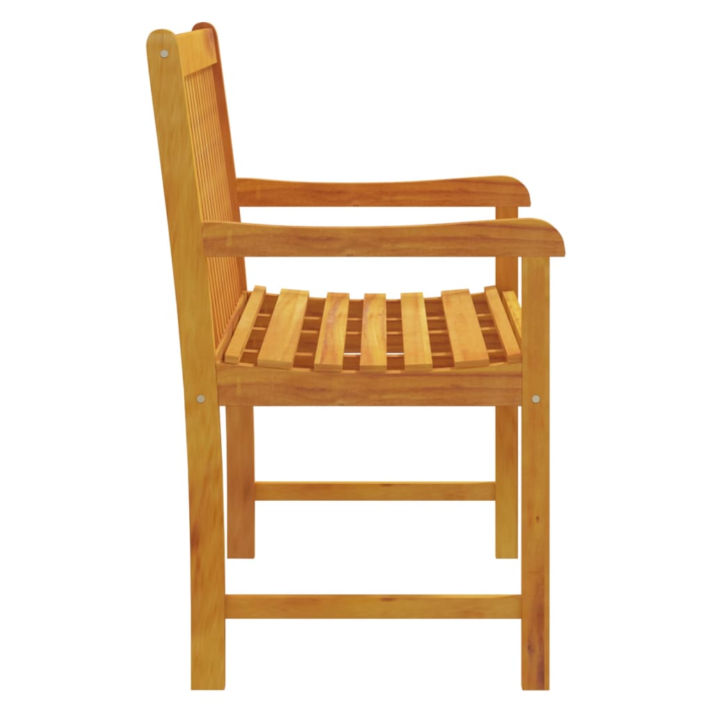 Solid Acacia Wood Garden Bench, 110 cm - Durable & Stylish Seating