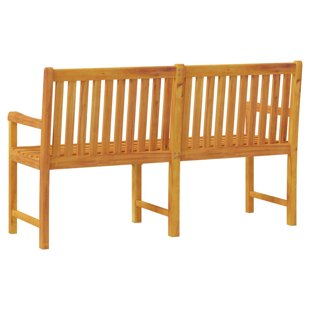 Solid Acacia Wood Garden Bench, 150 cm - Elegant Outdoor Seating