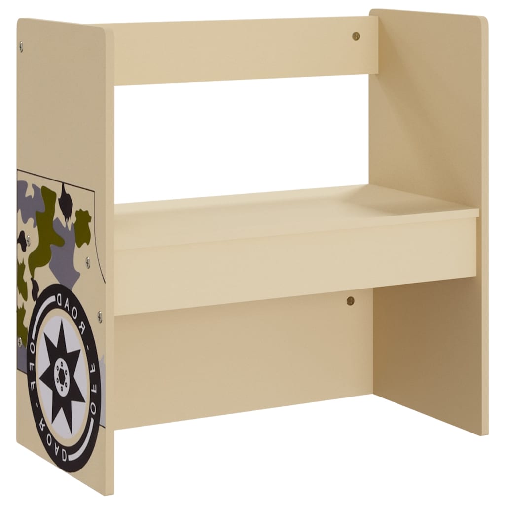 Kids Off-Road Car Table & Chair Set - Durable MDF, 3 Piece