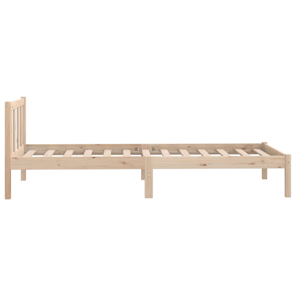 Solid Wood Bed Frame 100x200 cm - vidaXL 810072 (No Mattress)