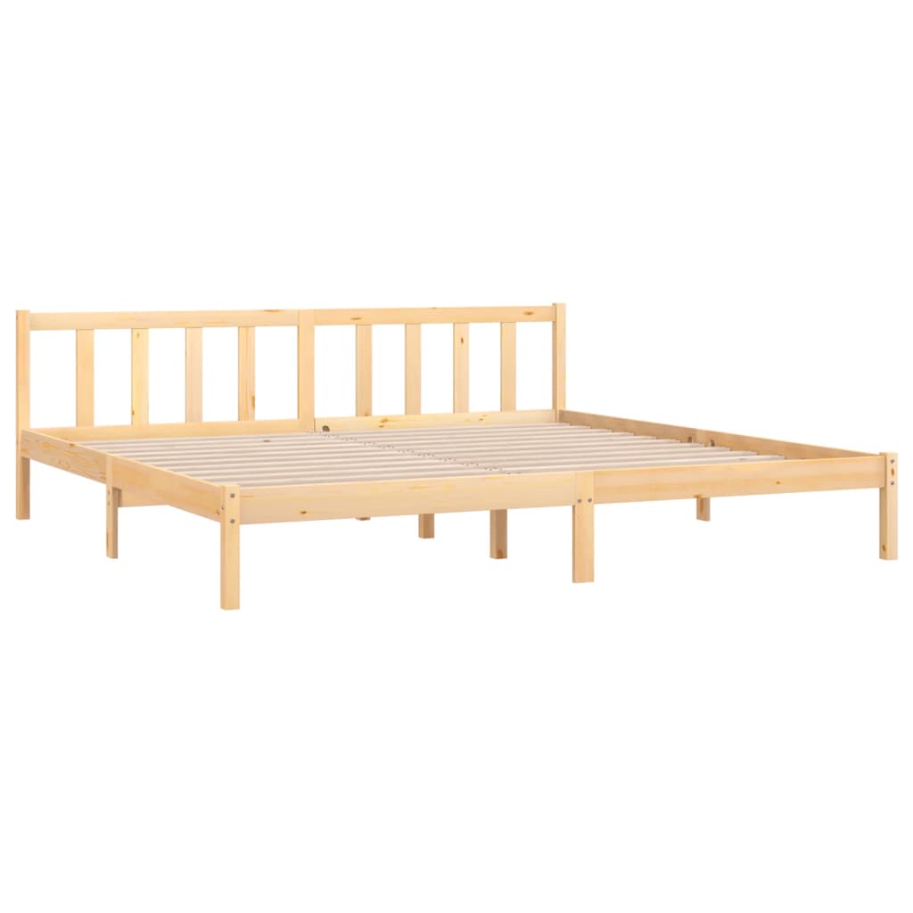 Solid Wood Super King Bed Frame — Elegant & Durable Design
