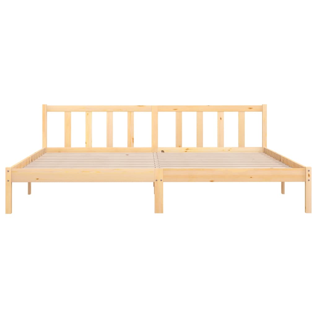 Solid Wood Super King Bed Frame — Elegant & Durable Design