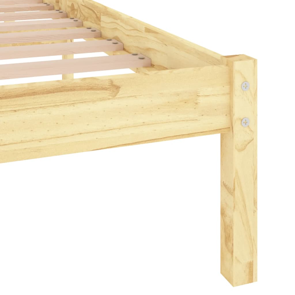 Solid Wood Bed Frame 200x200 cm | vidaXL 810037 | No Mattress Included