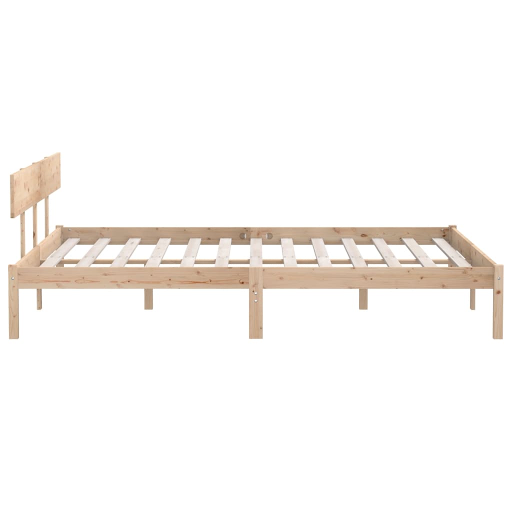 Solid Wood Super King Bed Frame - No Mattress Included