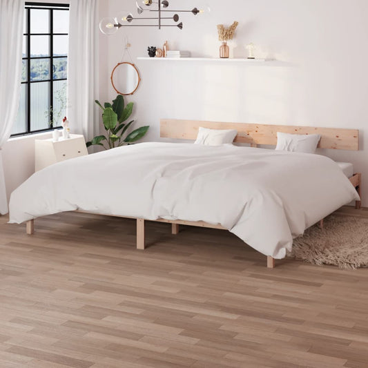 Solid Wood Super King Bed Frame - No Mattress Included