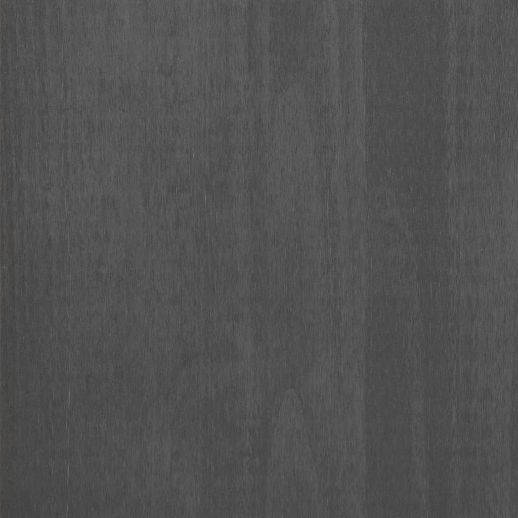 HAMAR Solid Wood Desk - Dark Grey, 110x40x75 cm Pine Wood