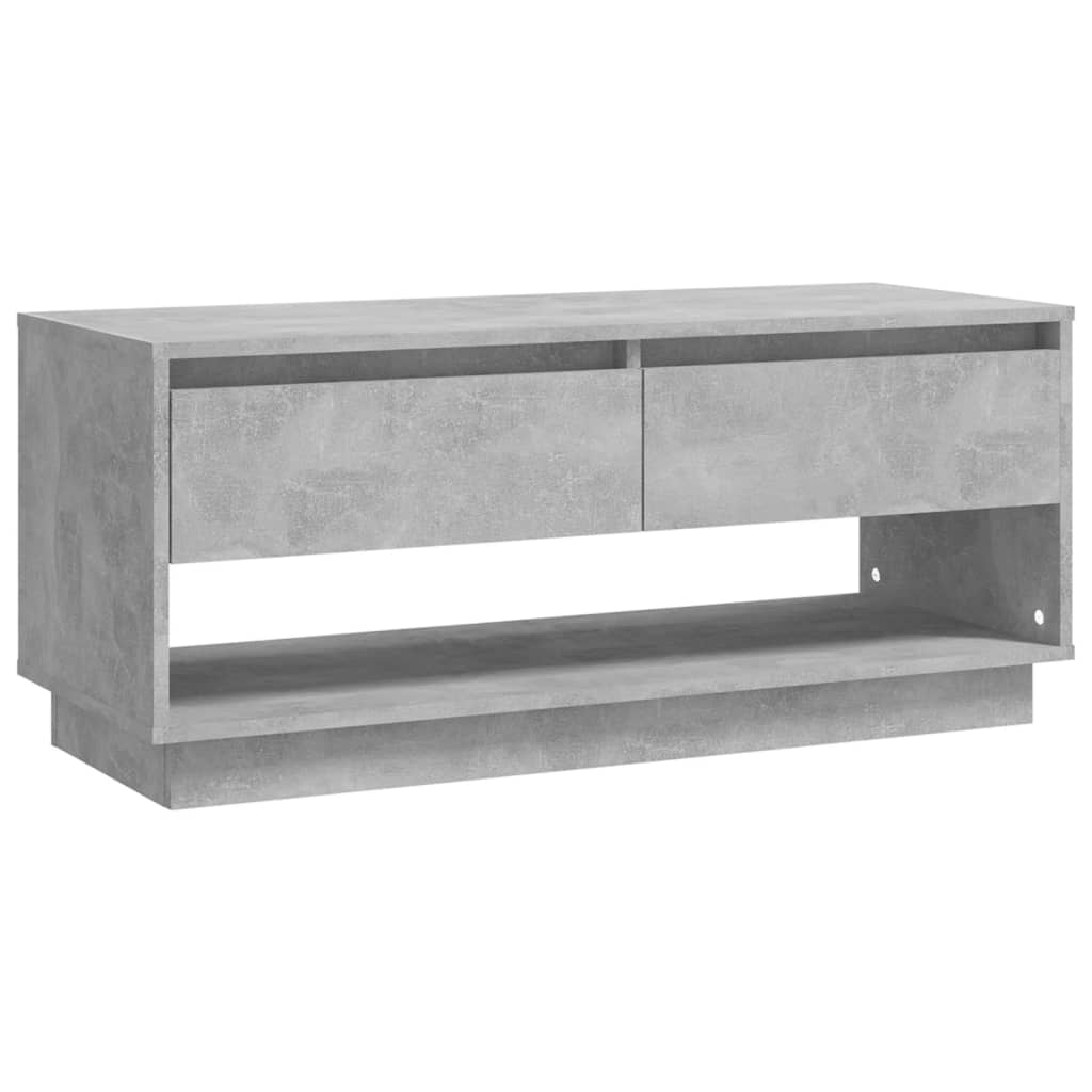 TV Cabinet Concrete Grey 102x41x44 cm Engineered Wood