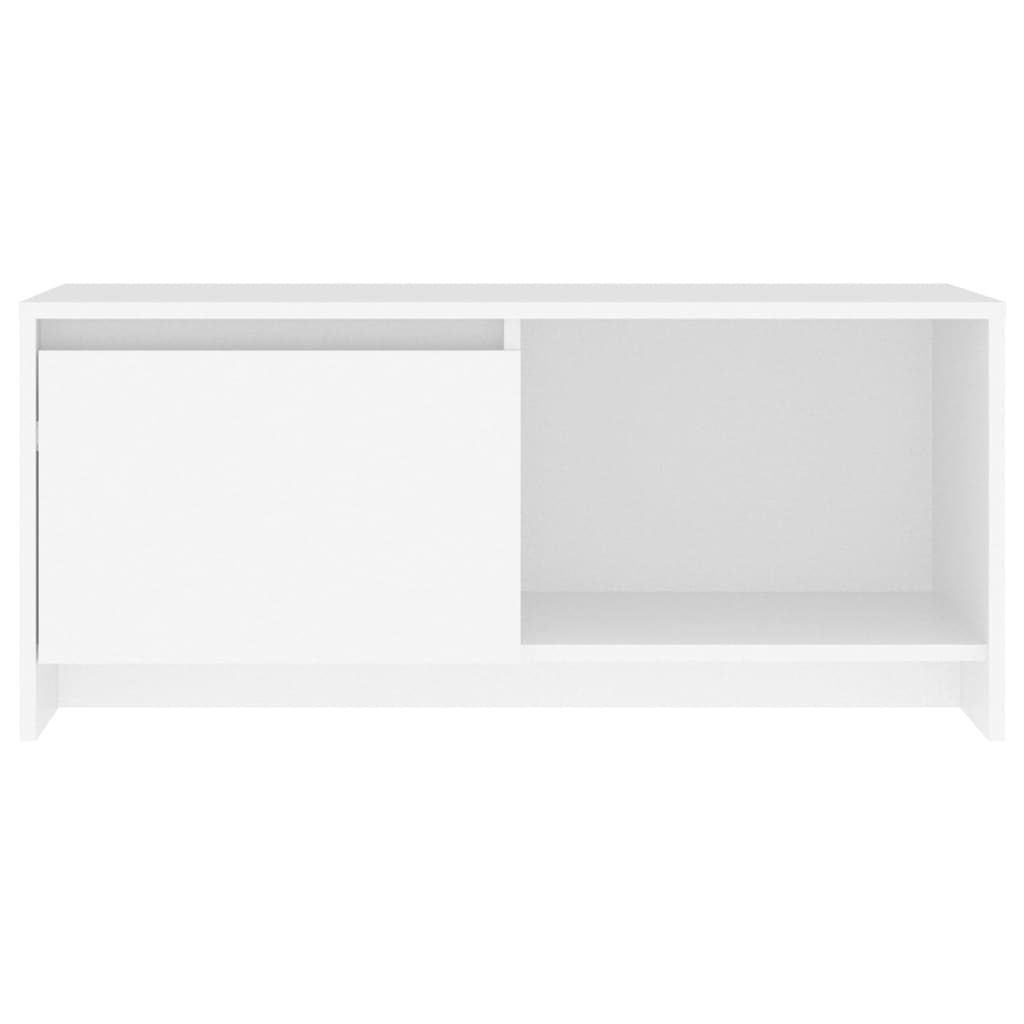 TV Cabinet White 90x35x40 cm Engineered Wood