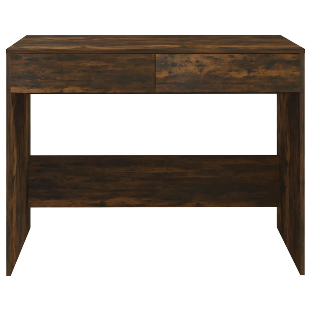 Smoked Oak Desk - 101x50x76.5 cm, Engineered Wood