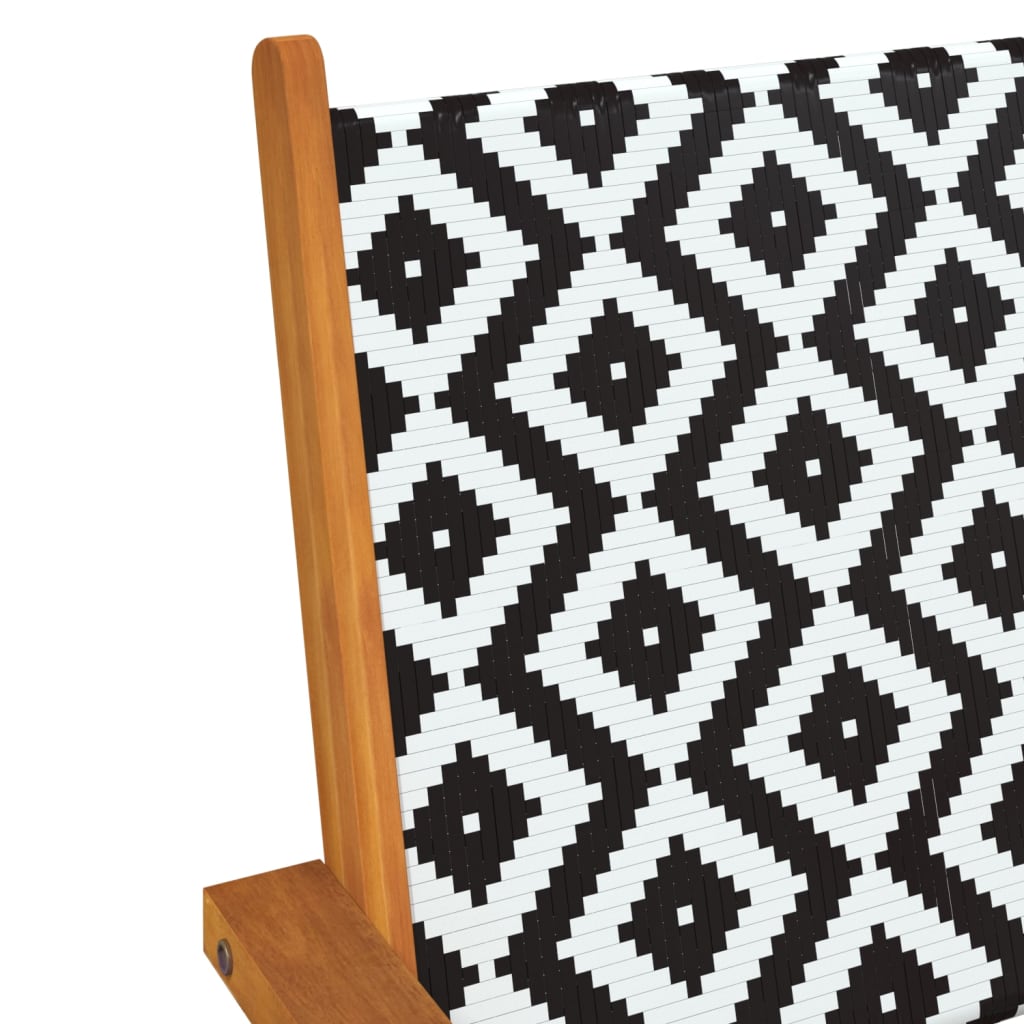 8-Piece Solid Acacia Wood Garden Chairs - Durable & Stylish