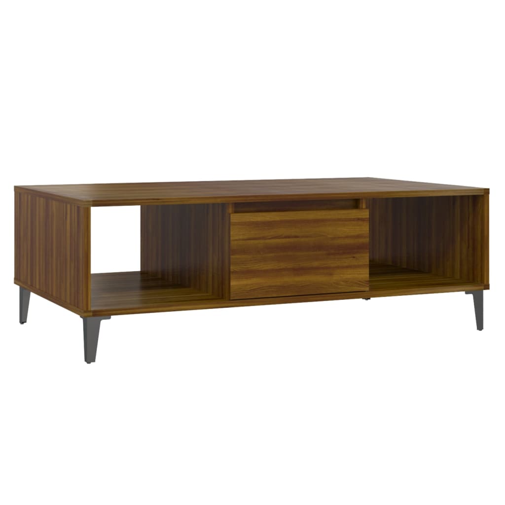 Coffee Table Brown Oak 103.5x60x35 cm Engineered Wood