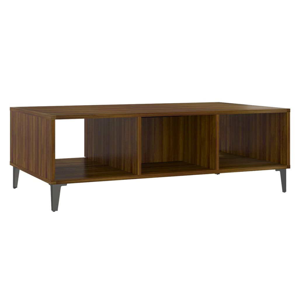 Coffee Table Brown Oak 103.5x60x35 cm Engineered Wood