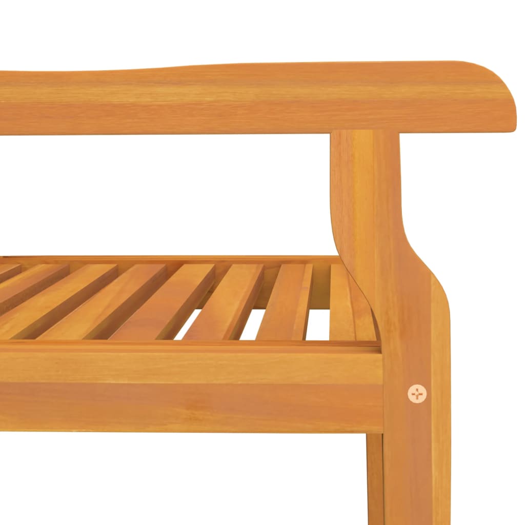 6-Piece Solid Acacia Wood Outdoor Dining Chairs Set