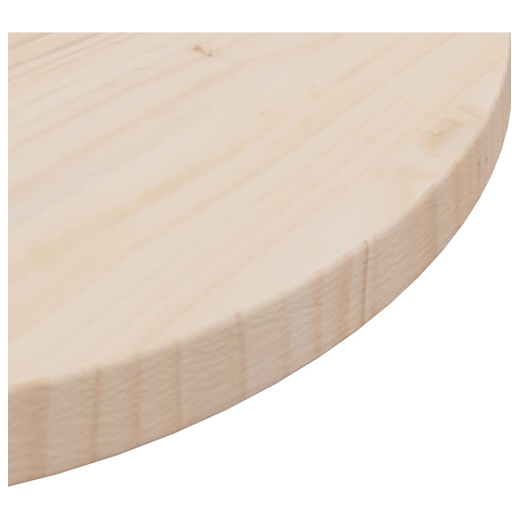 Solid Pine Table Top Ø50x2.5 cm - Durable & Stylish Finish