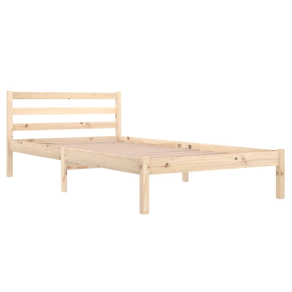 Solid Pine Wood Bed Frame 100x200cm | Mattress Not Included