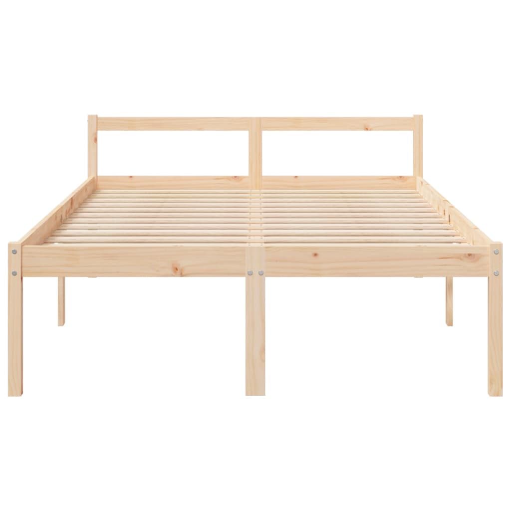 Solid Pine Senior Bed Frame 140x190cm - Durable & Stylish