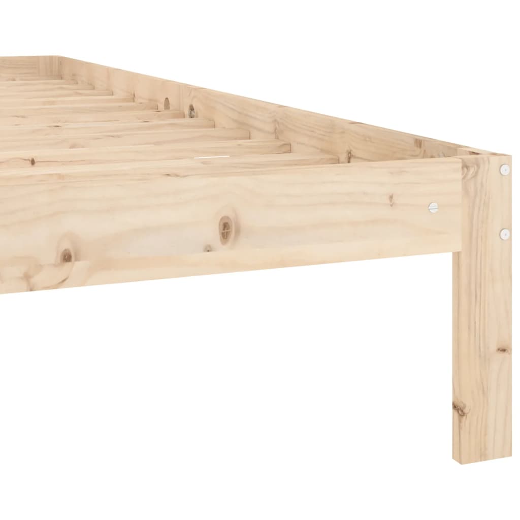 Solid Pine Wood Bed Frame 120x200cm - No Mattress Included