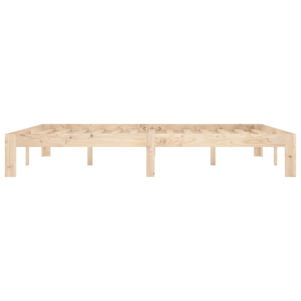 Solid Wood Pine Bed Frame 160x200cm - No Mattress Included