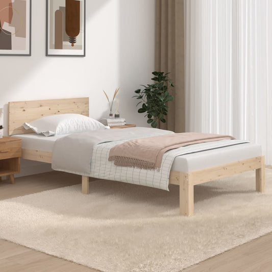 Solid Pine Wood Bed Frame 100x200cm - No Mattress Included