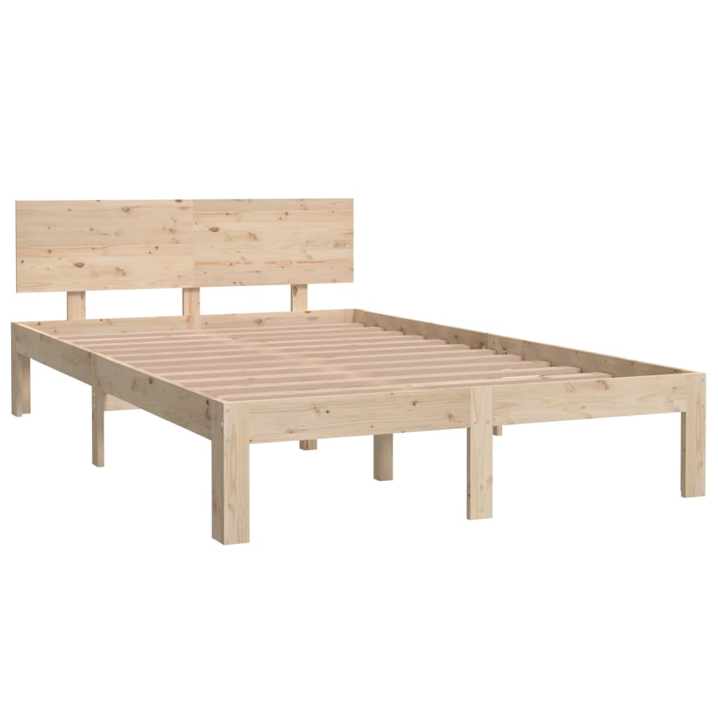 Solid Pine Wood Bed Frame 120x200cm - No Mattress Included