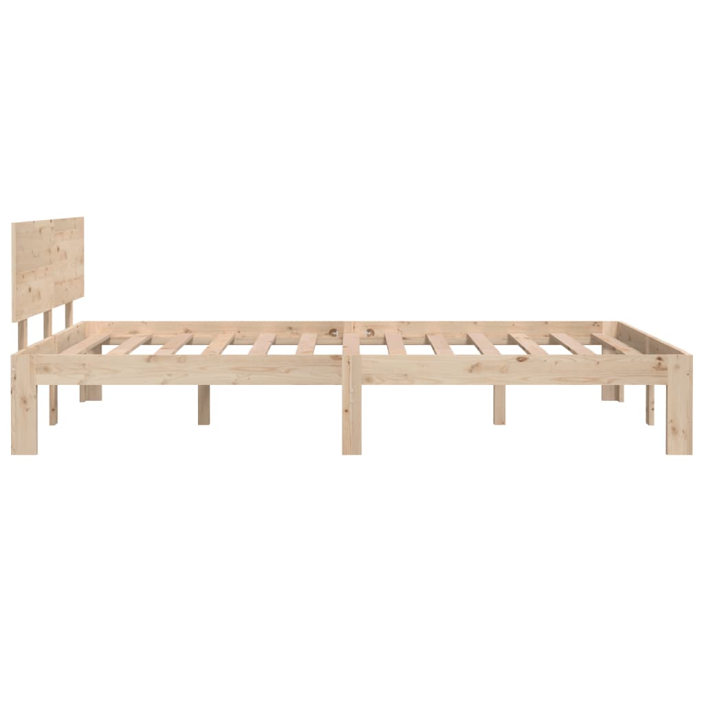 Solid Pine Wood Bed Frame 120x200cm - No Mattress Included
