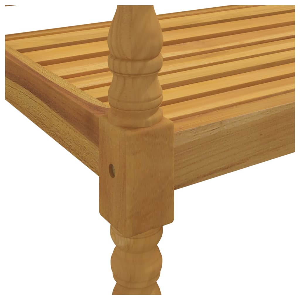 Solid Teak Wood Batavia Bench - 150 cm Classic Style