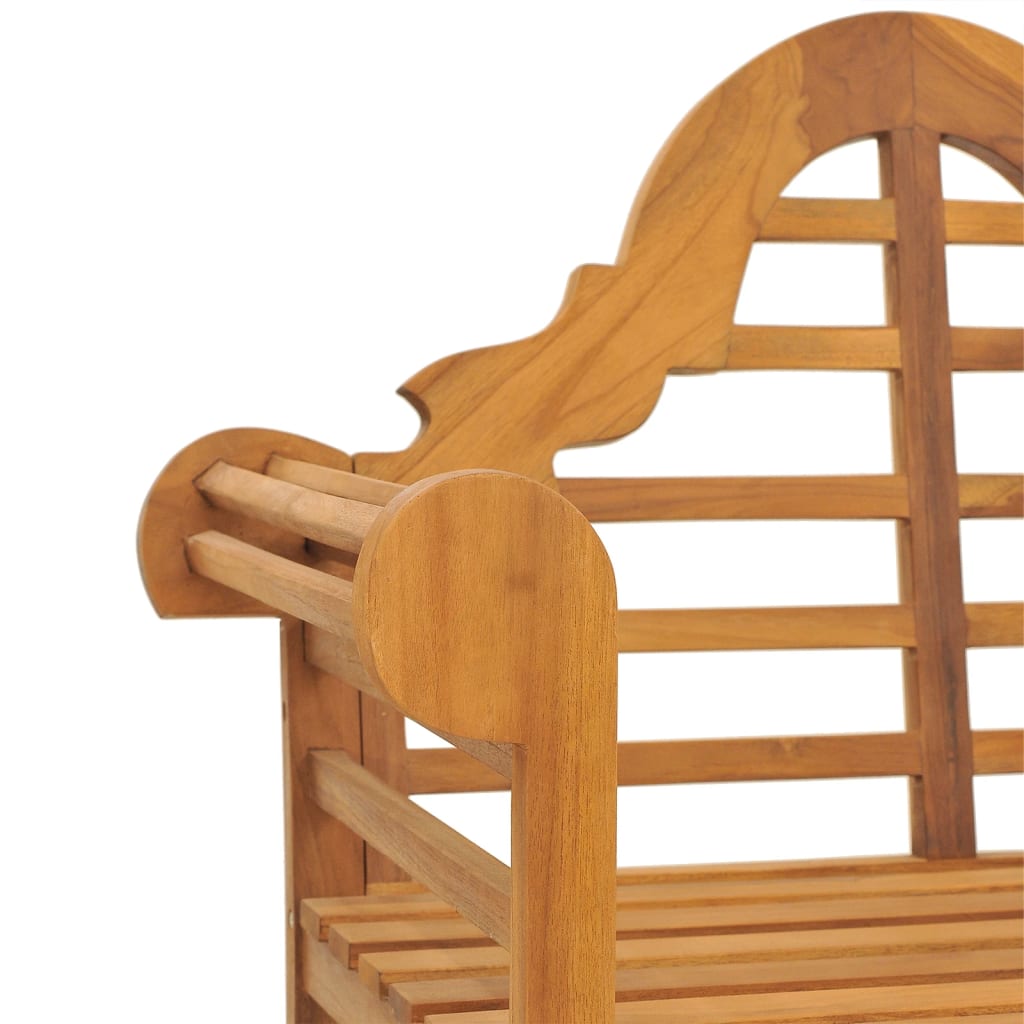 Solid Wood Teak Garden Chairs Set - 2 Pieces, 91x62x94 cm