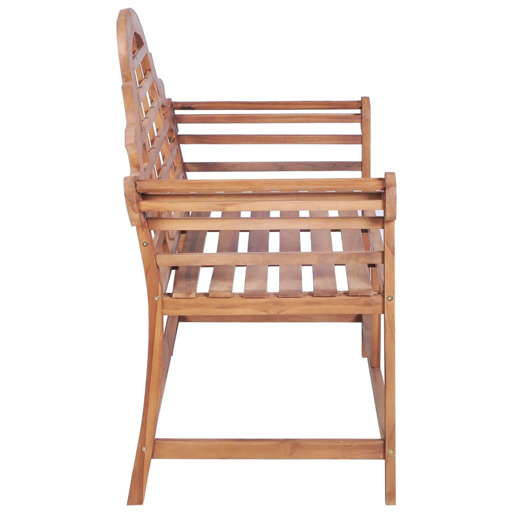 Solid Teak Garden Bench 127x58.5x92.5 cm - Durable Outdoor Seating