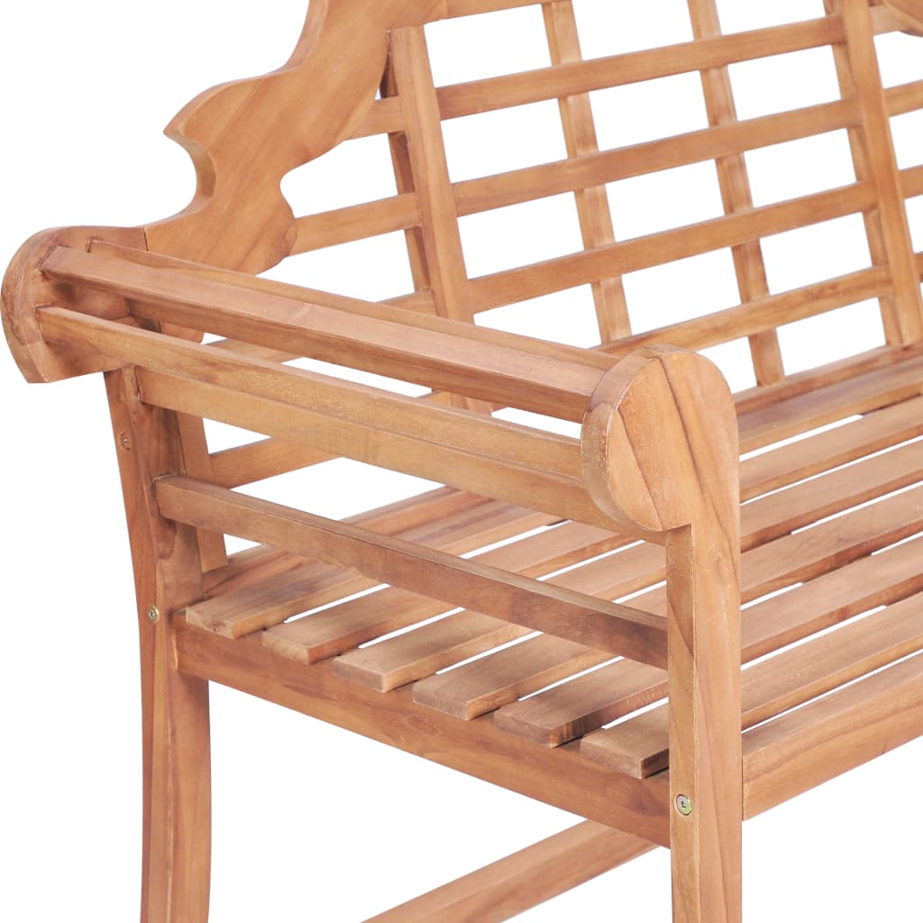 Solid Teak Garden Bench 127x58.5x92.5 cm - Durable Outdoor Seating