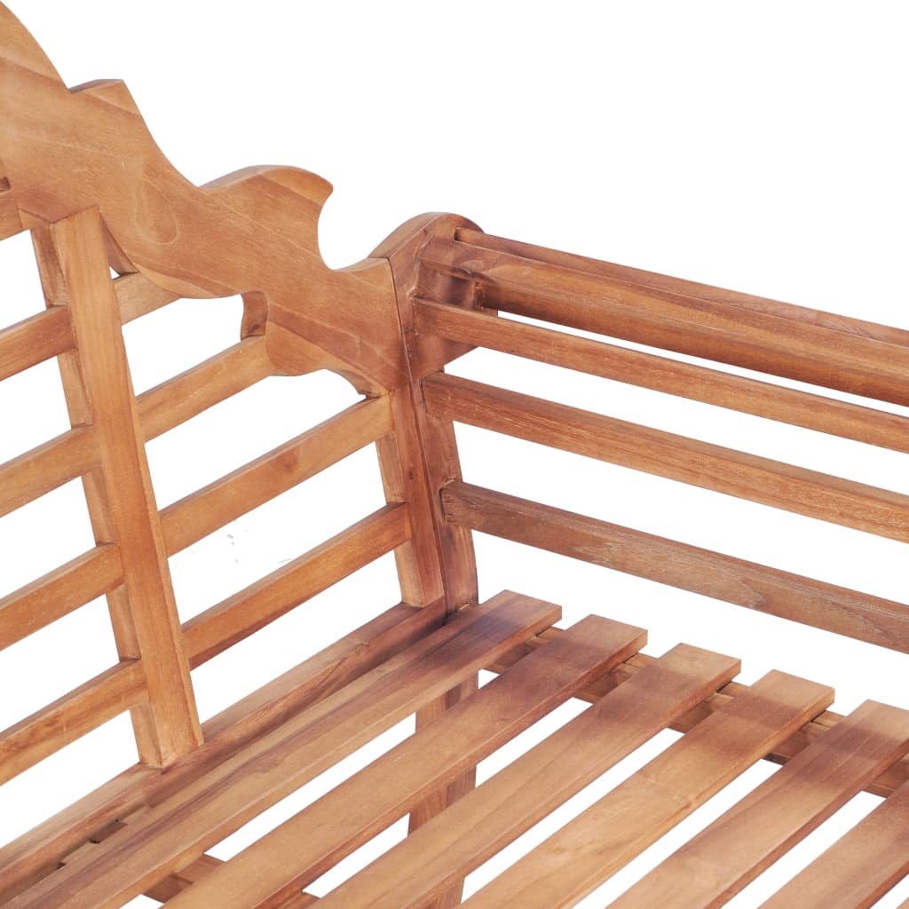 Solid Teak Garden Bench 127x58.5x92.5 cm - Durable Outdoor Seating