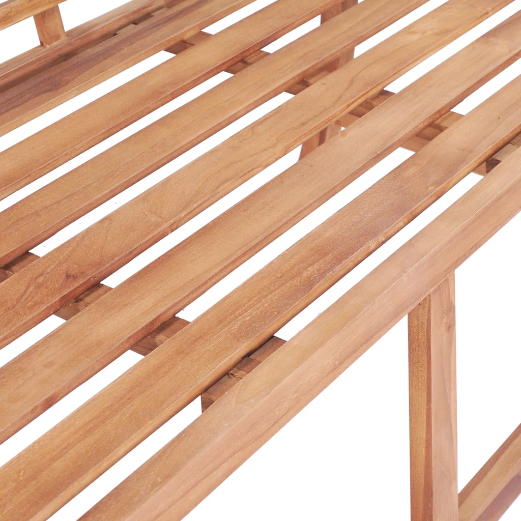 Solid Teak Garden Bench 127x58.5x92.5 cm - Durable Outdoor Seating