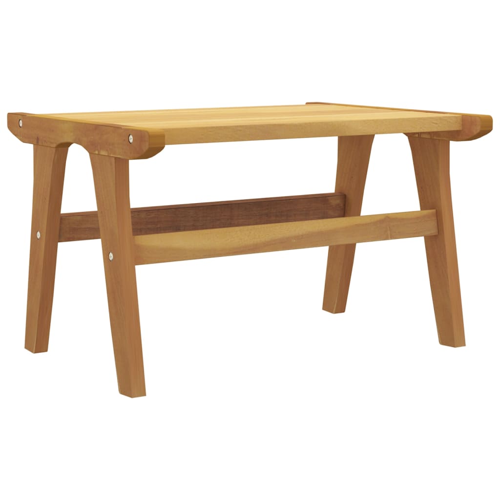 Teak Solid Wood Garden Chair with Footrest - Outdoor Comfort