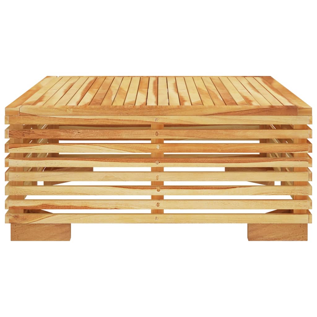 Teak Wood Garden Coffee Table – 69.5x69.5x31 cm Outdoor Charm
