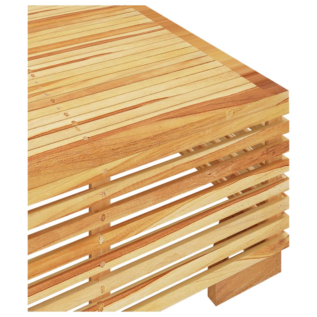 Teak Wood Garden Coffee Table – 69.5x69.5x31 cm Outdoor Charm