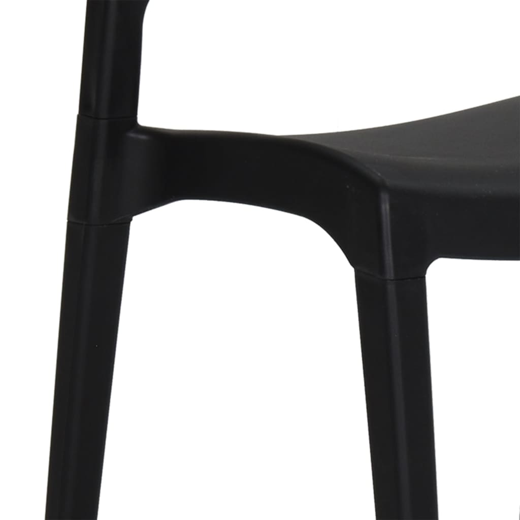Anthracite Polypropylene Garden Chairs, Set of 2 - Durable & Stylish